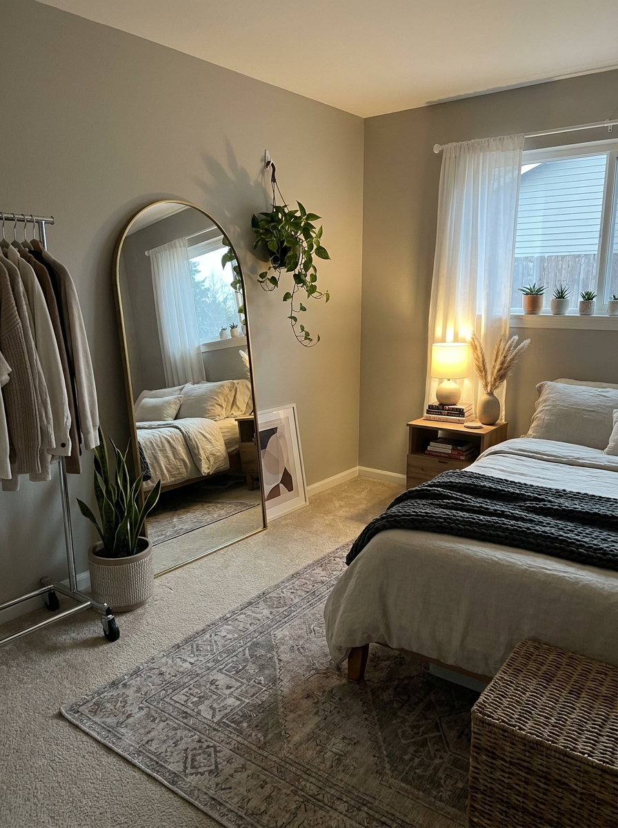 Oversized Leaning Mirrors