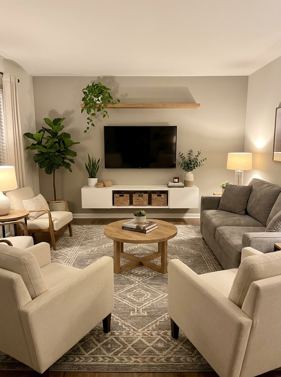 Choose Furniture That Faces the TV (Without Making It Awkward)