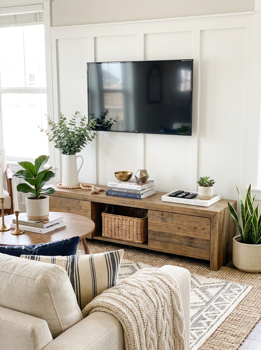 Style Your Console Top Like a Shelf (Not a Dumping Ground)