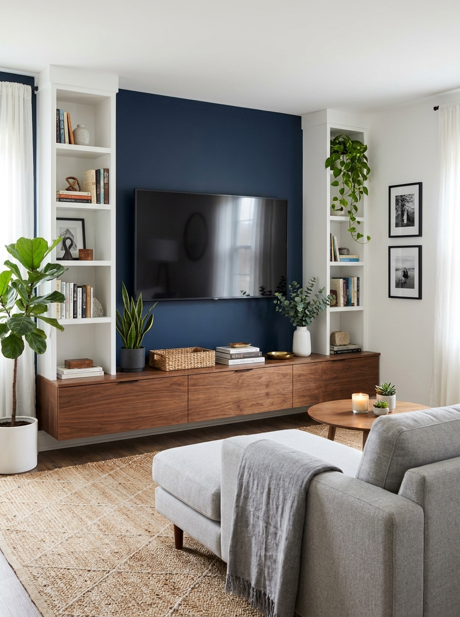 Turn Your TV Wall Into a Feature Wall (And Mean It)