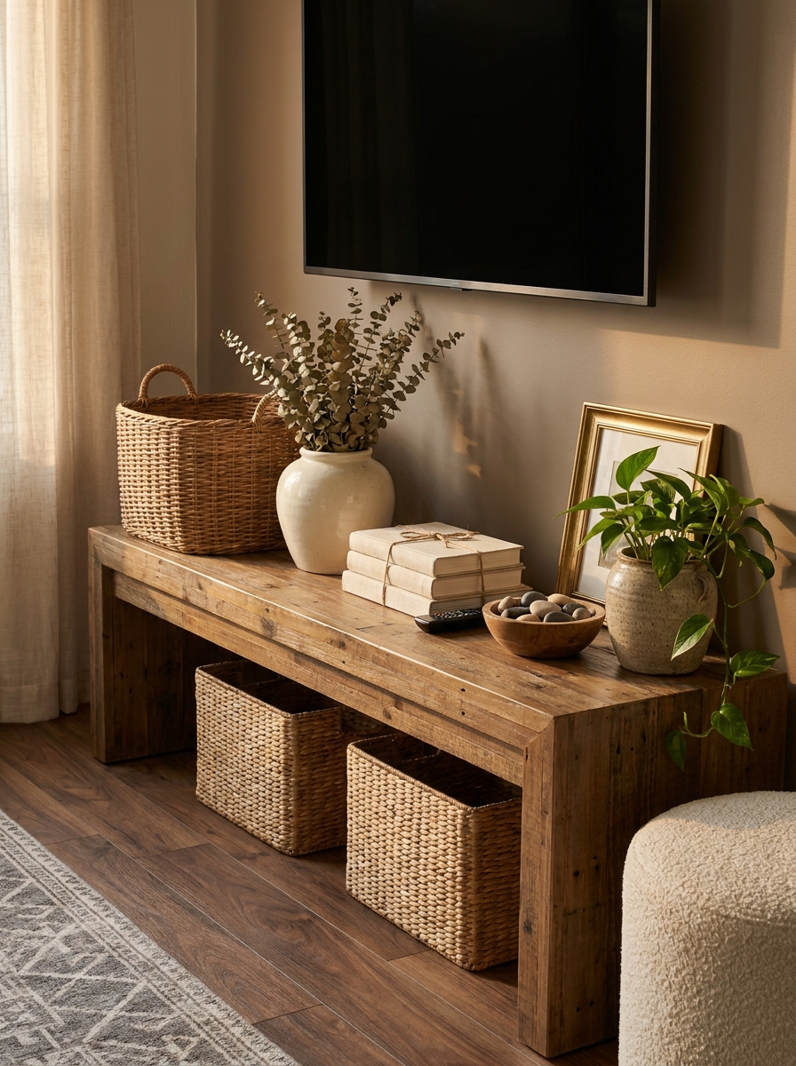 Layer Textures Around Your Media Console