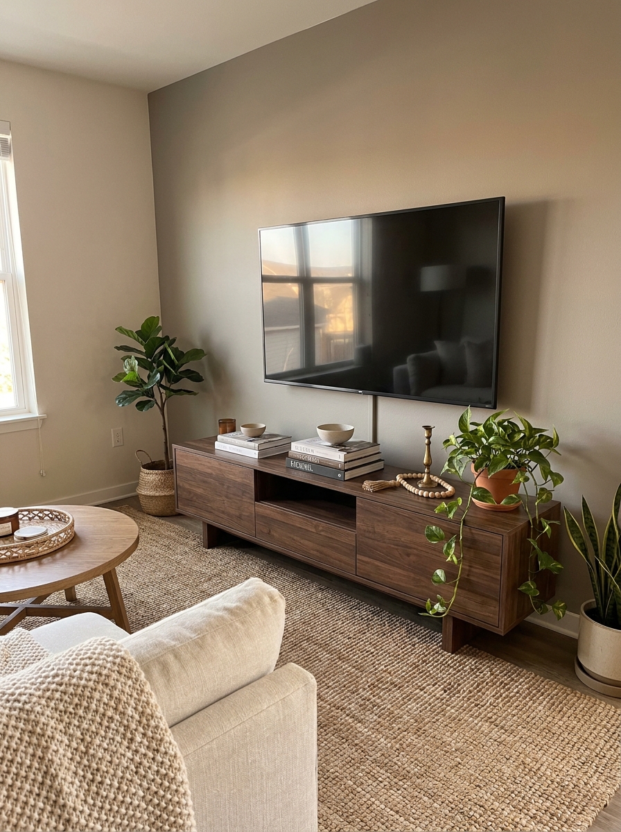 Build a Low Console That Grounds the Room