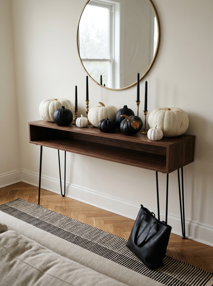 Monochrome Pumpkin Displays