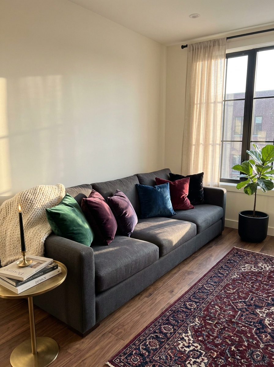 Velvet Pillows in Jewel Tones