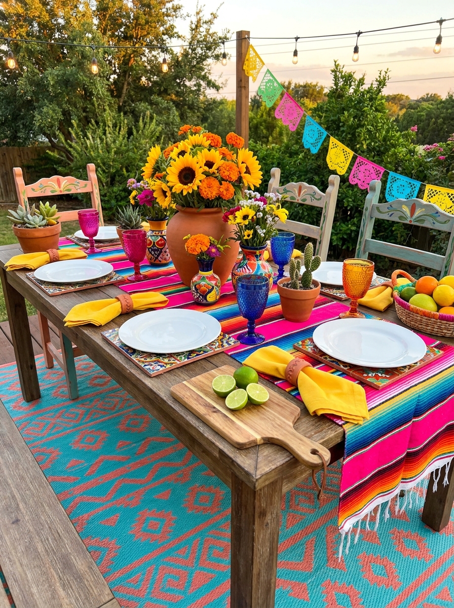 Fiesta Bright with Mexican Tiles