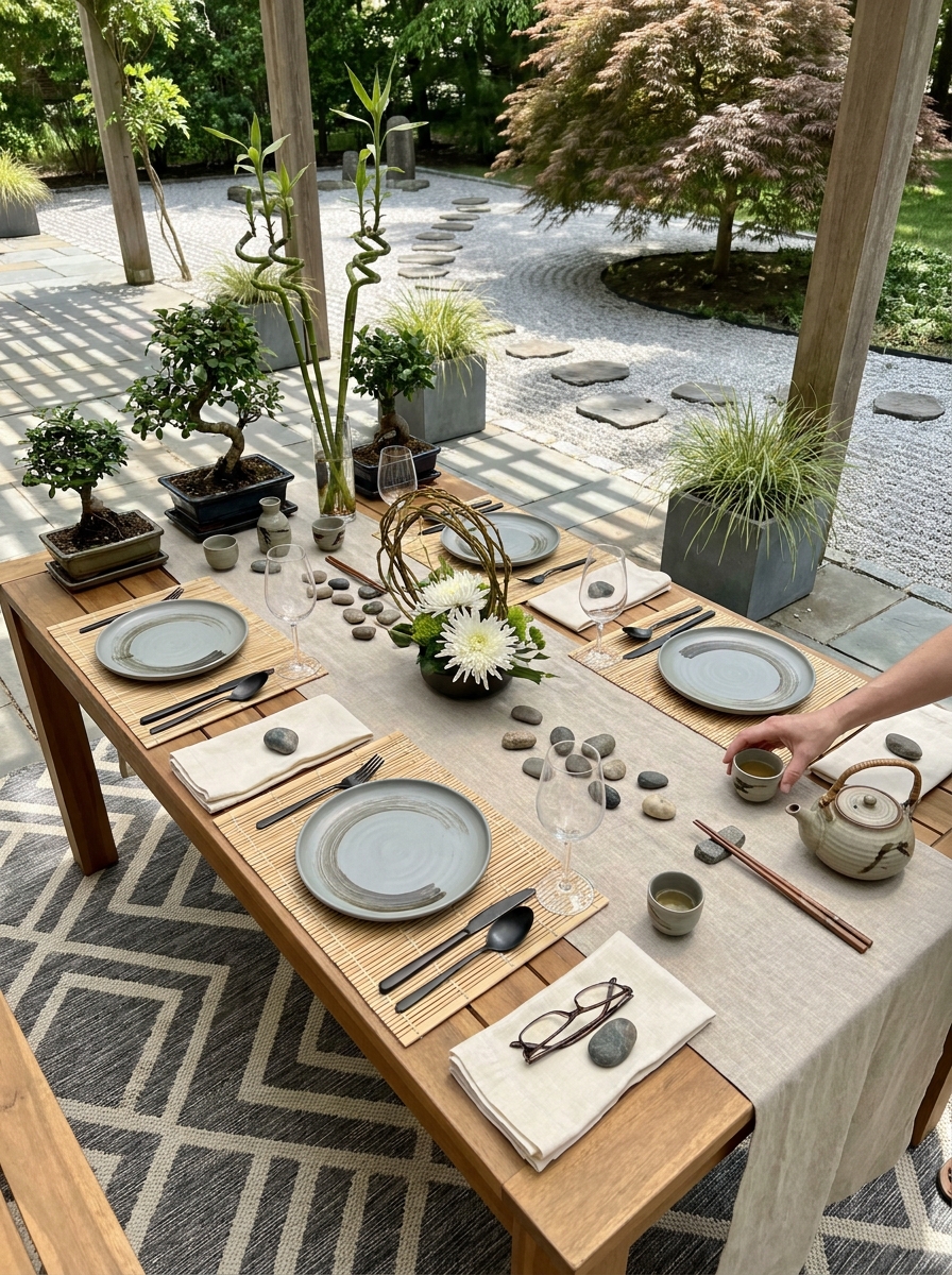 Japanese-Inspired Zen Garden Lunch