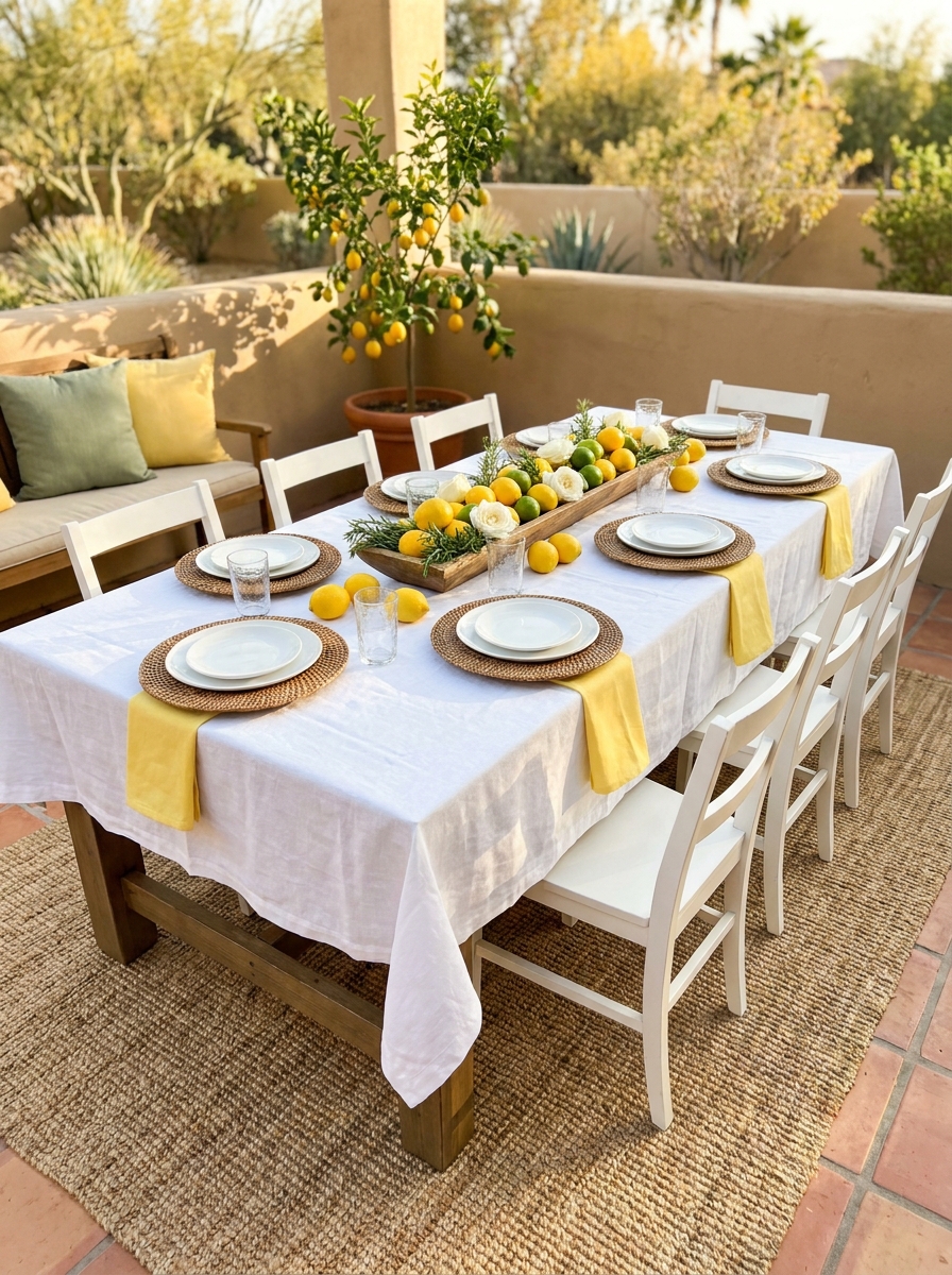 Citrus Grove Brunch Table