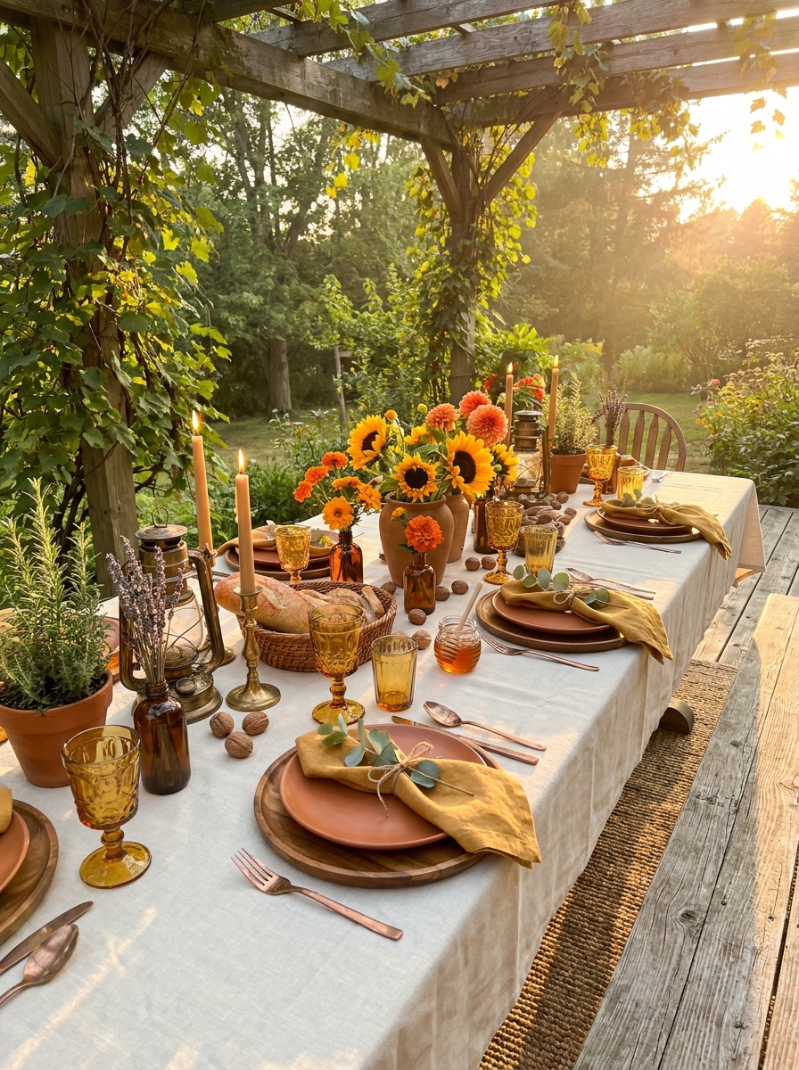 Golden Hour Honey and Amber Glow