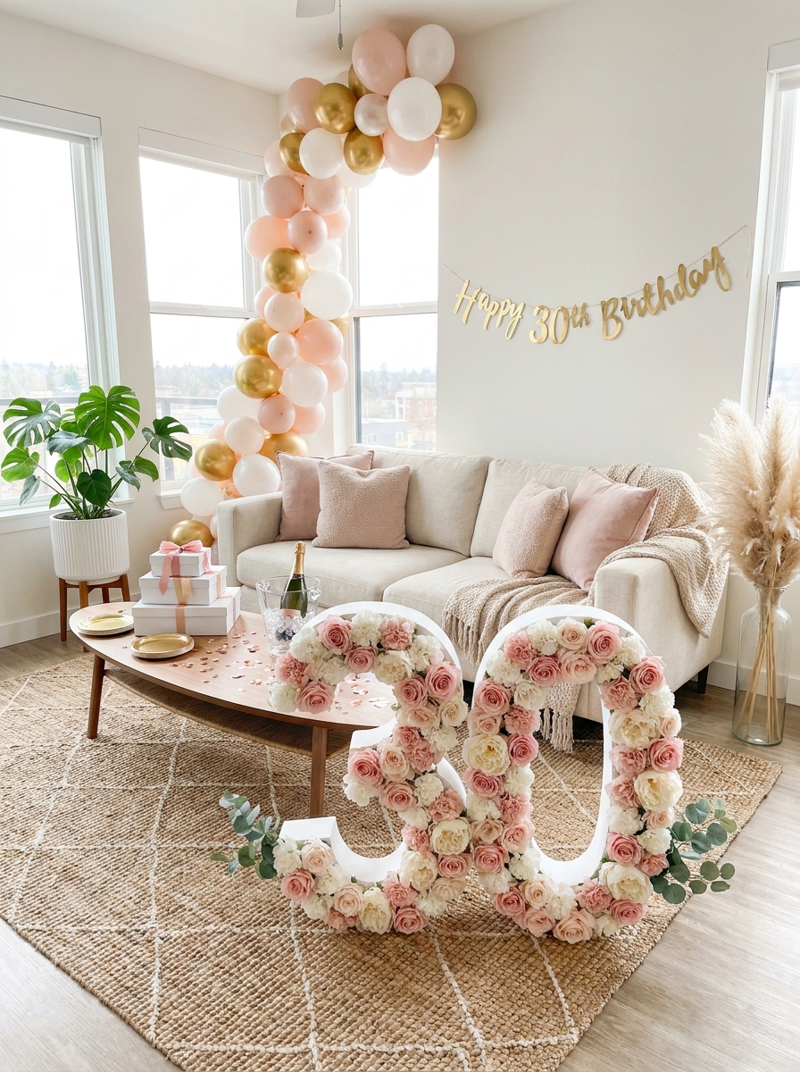Oversized Floor Number or Initial
