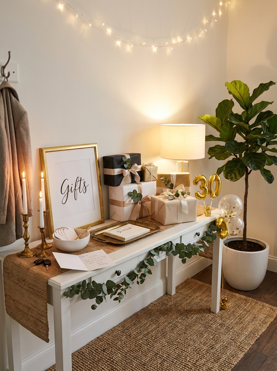 Styled Gift Display Corner