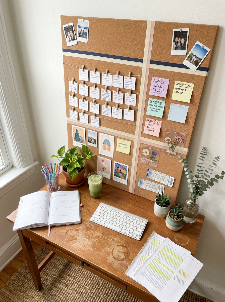 Corkboard Wall Calendar System
