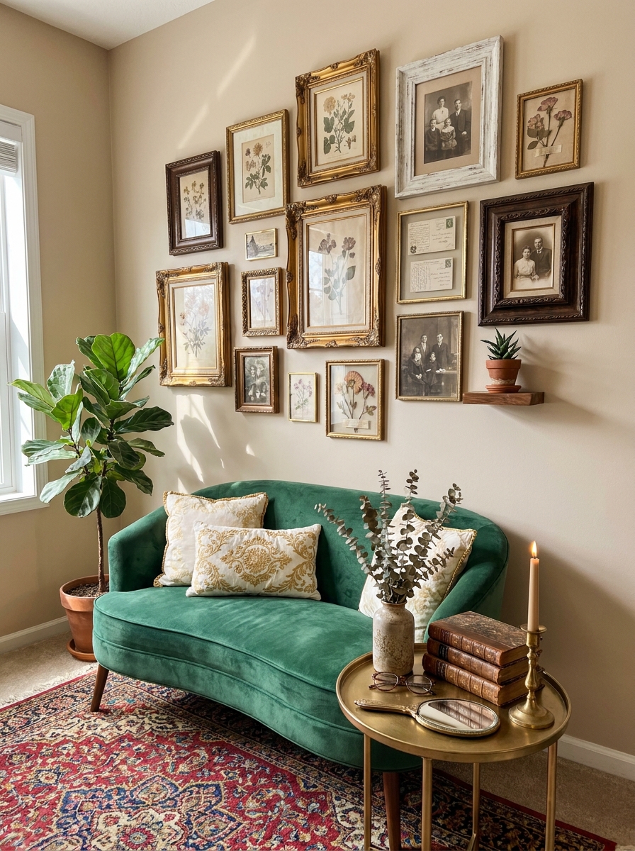 Vintage Frame Mix with Thrifted Finds
