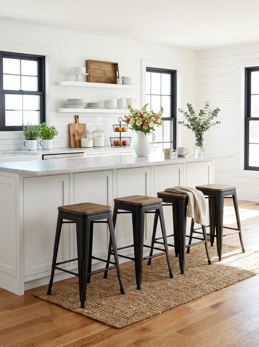 Industrial Bar Stools That Bridge the Gap Between Sleek and Rustic
