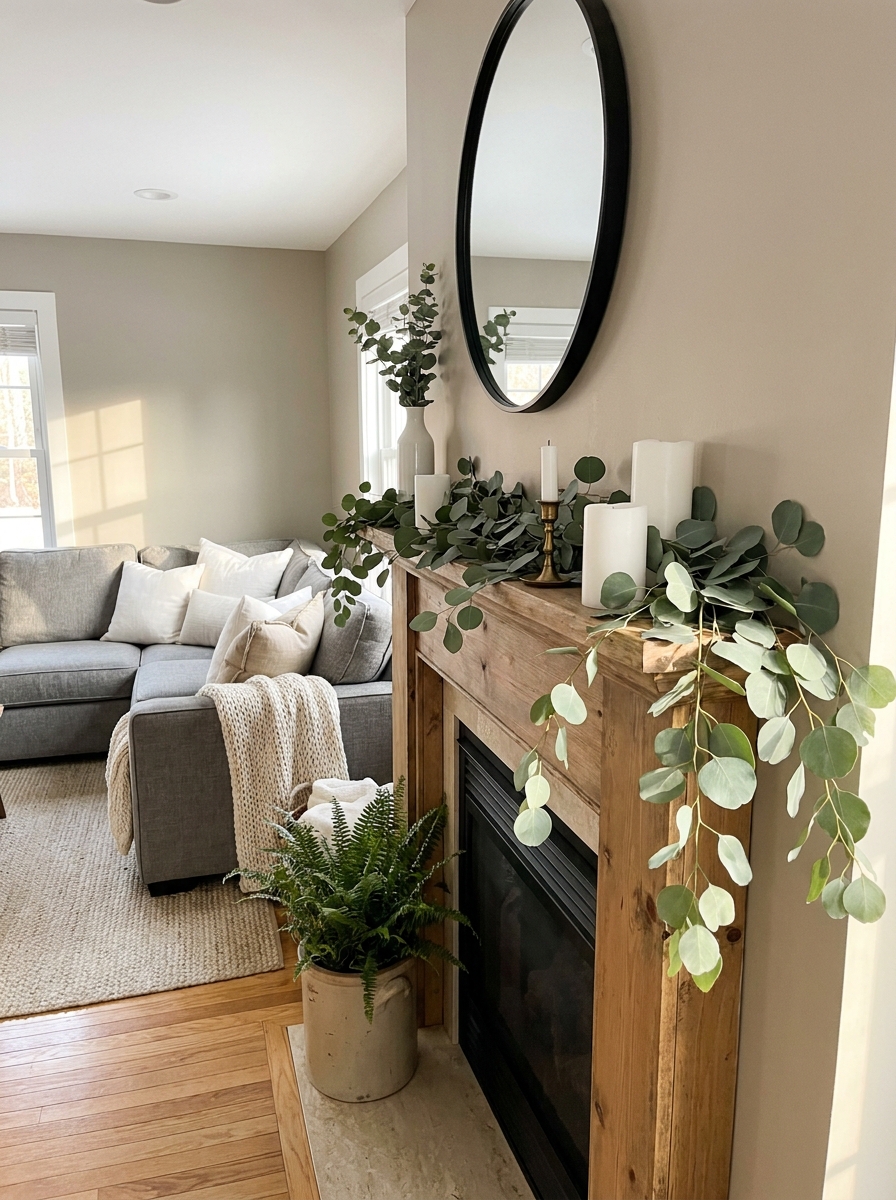 Simple Greenery Garland with Eucalyptus