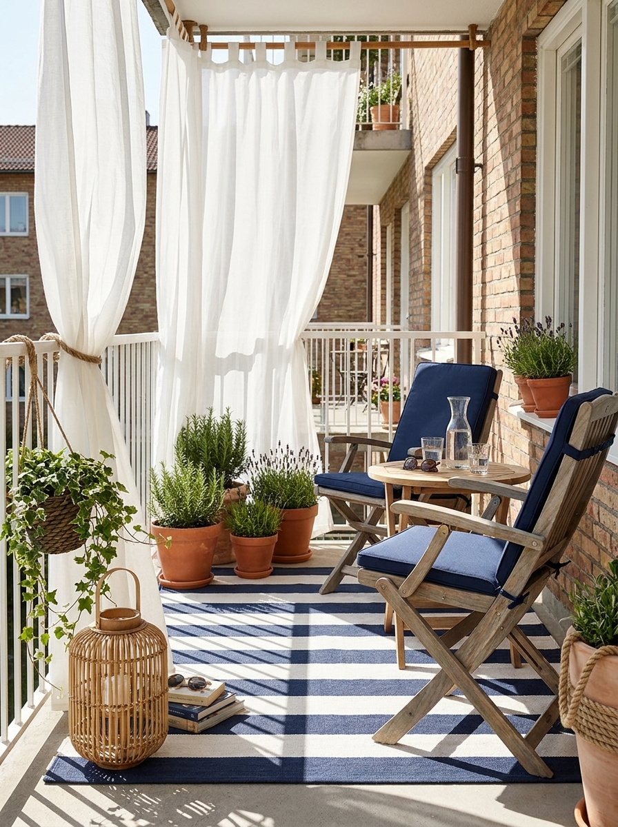 Hang a Cozy Outdoor Curtain for Instant Softness