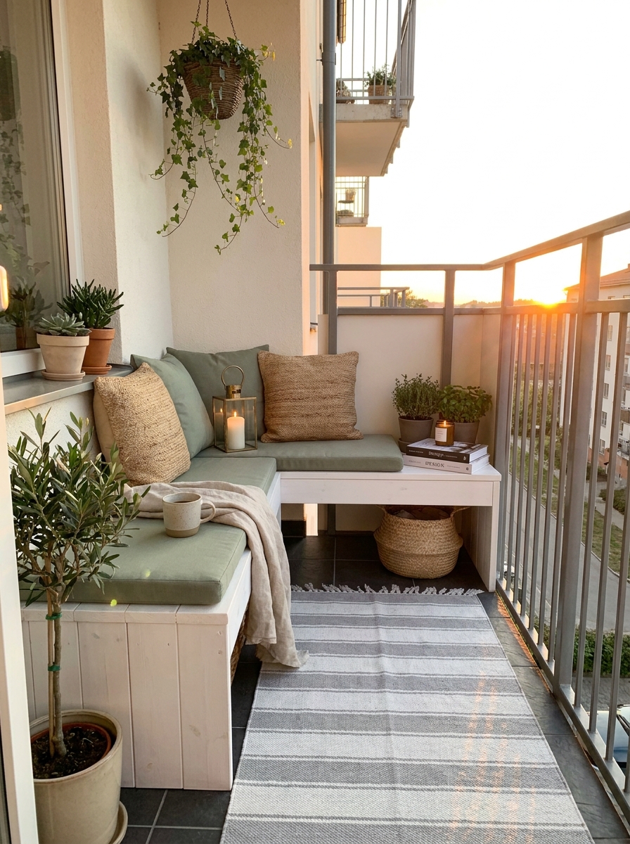 Line the Perimeter with Low-Profile Bench Seating