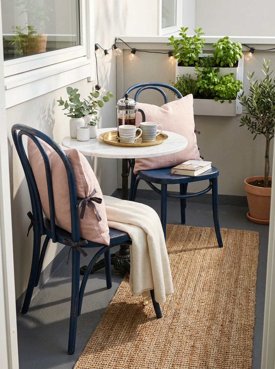 Fold in Compact Bistro Furniture That Actually Fits