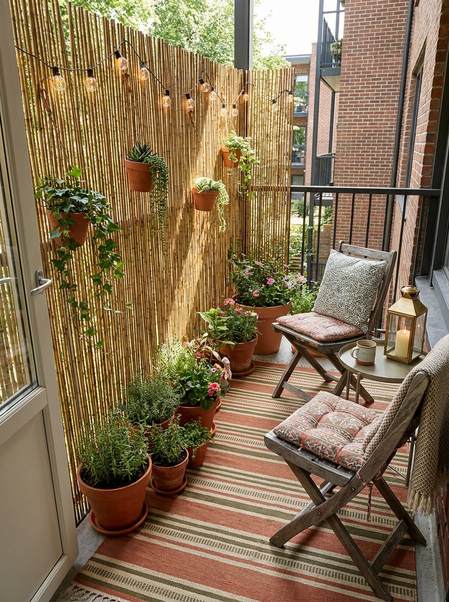 Add a Privacy Screen That Doubles as Decor