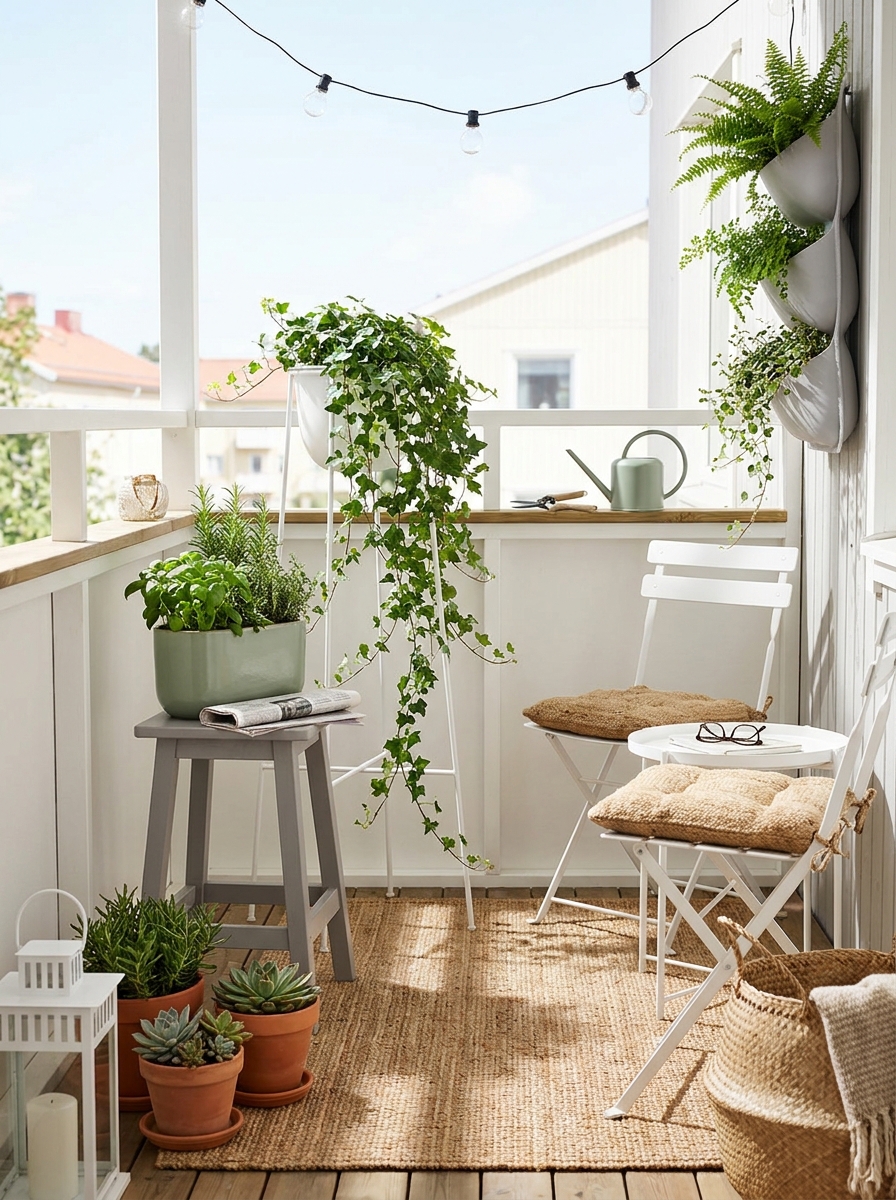Create Levels with Plant Stands and Stools