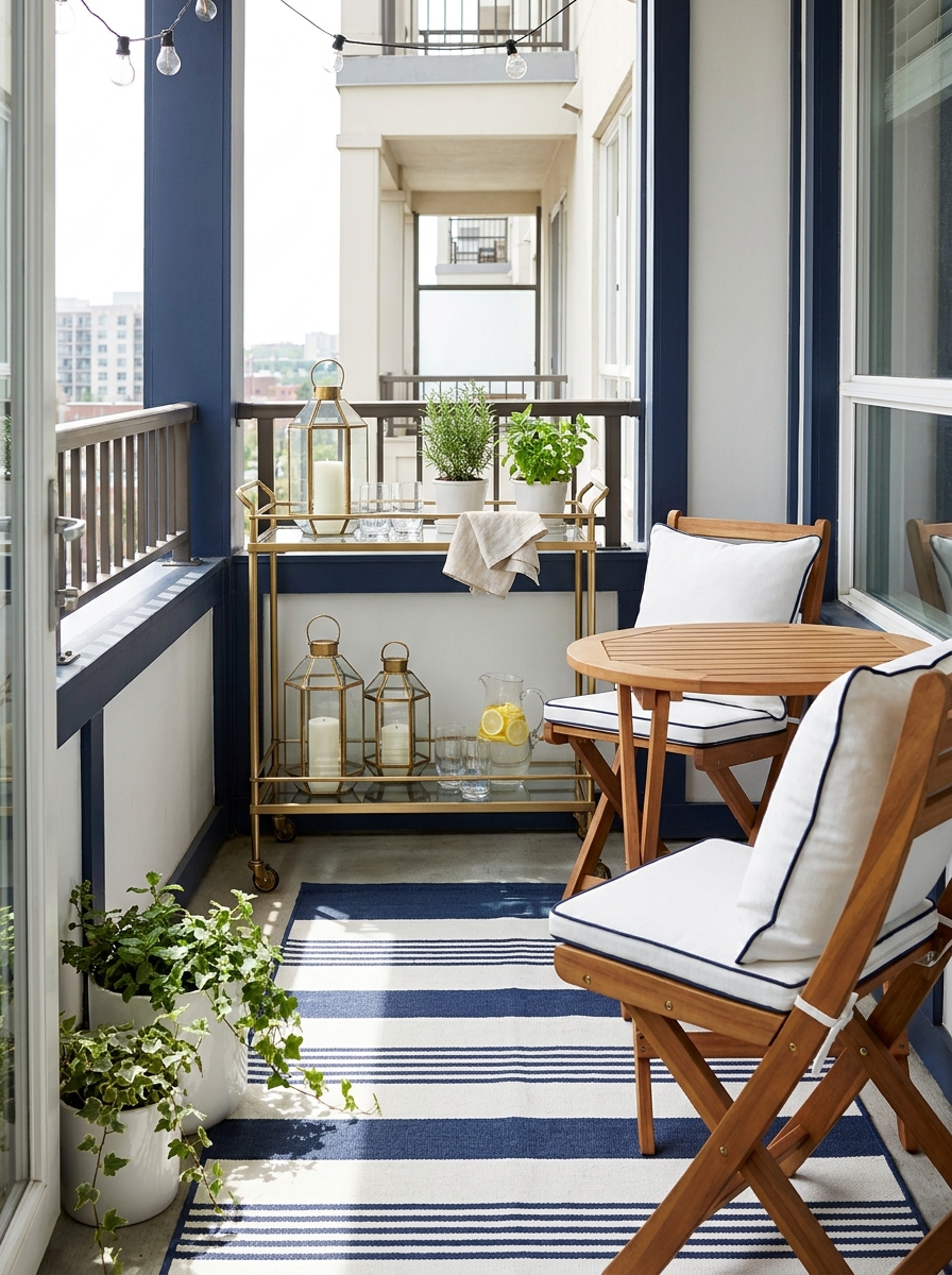 Tuck in a Rolling Bar Cart for Flexible Entertaining