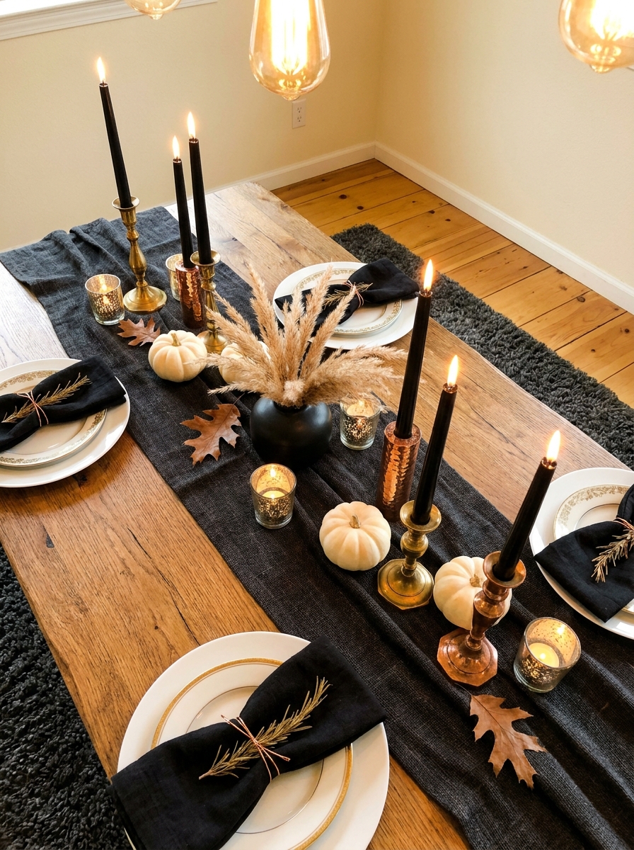 Layered Halloween Tablescape
