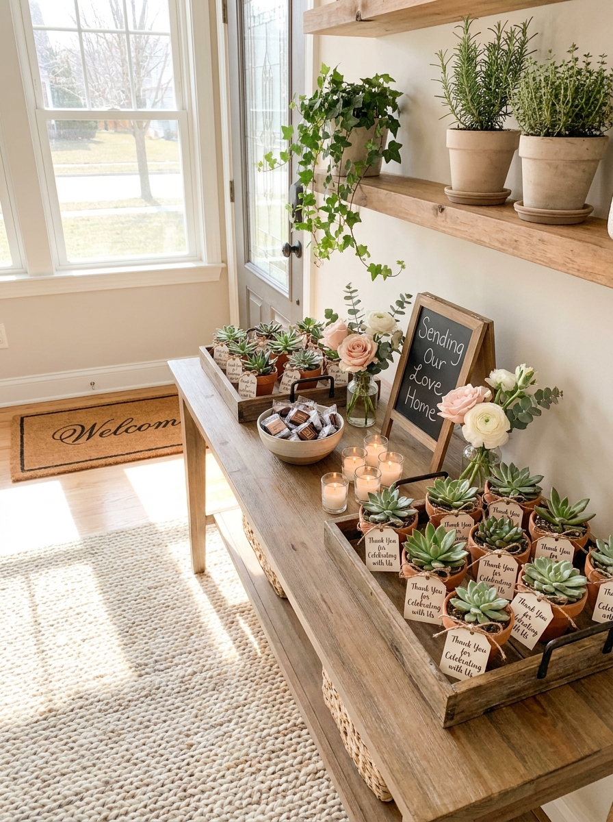 Favor Table That Sends Love Home