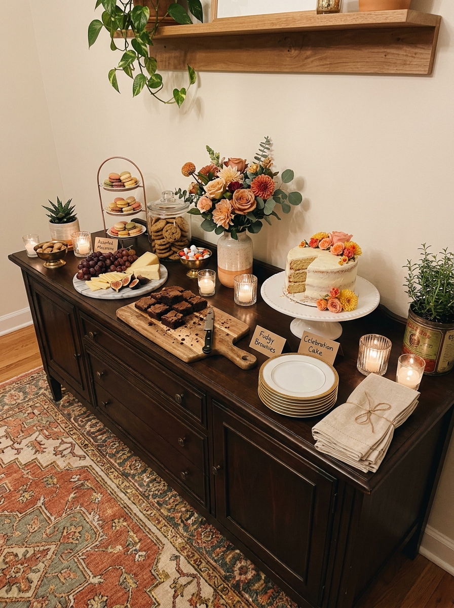 Dessert Table That Doubles as Decor