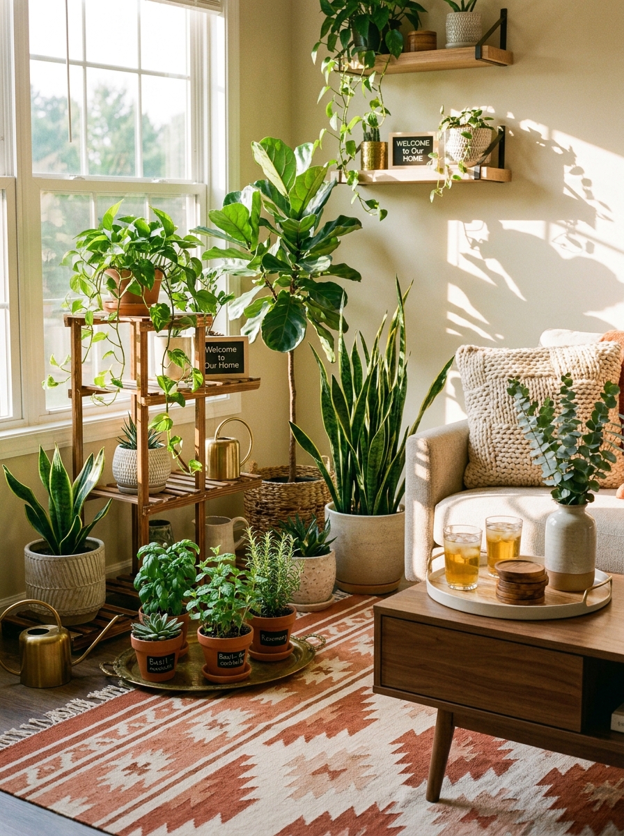 Plant Corner That Sparks Conversation