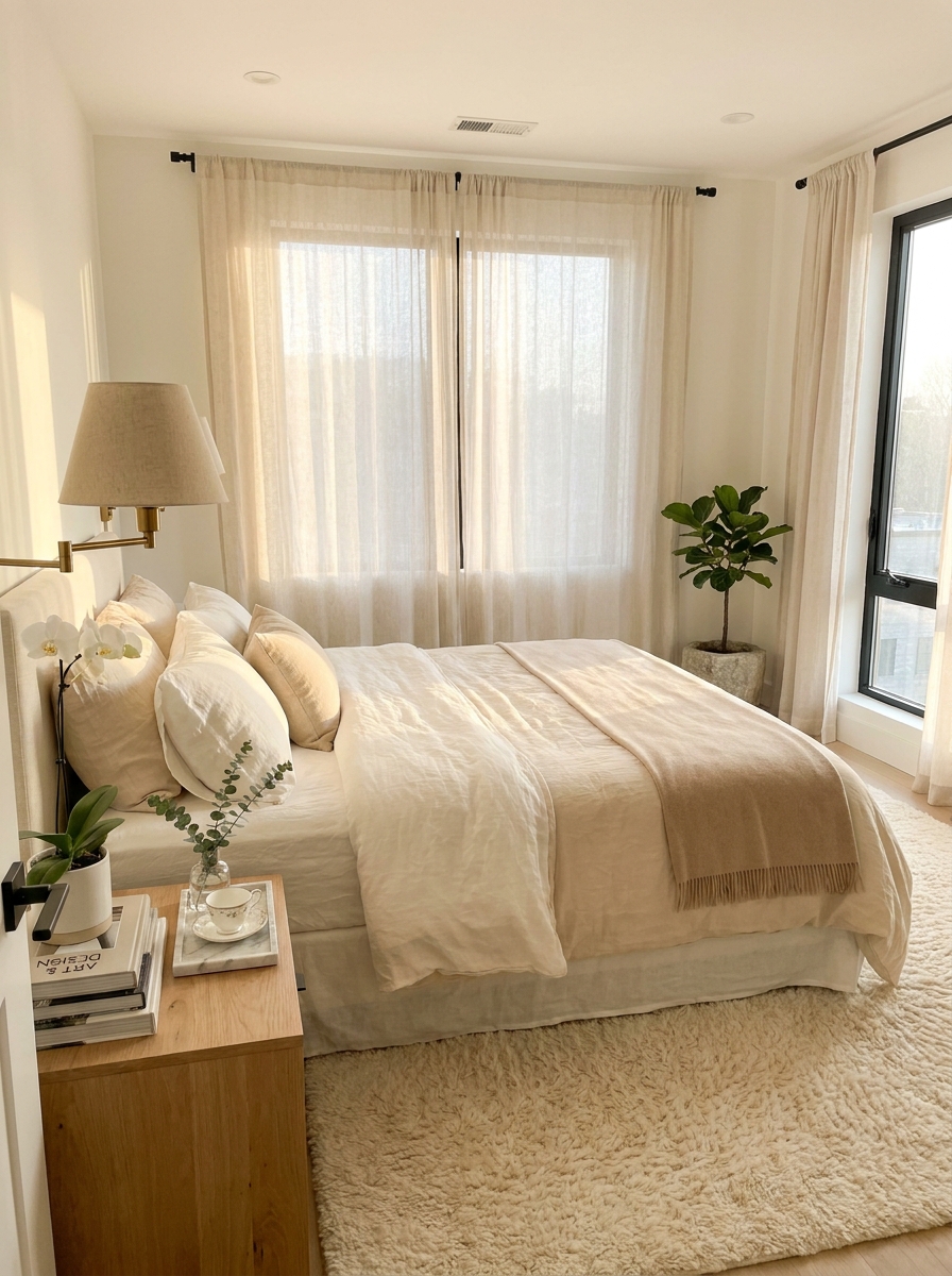 Switch to Linen or Cotton Bedding in Neutral Tones