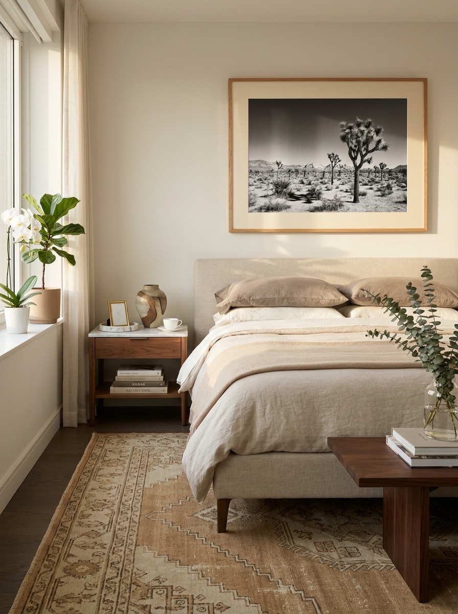 Frame Art with Wide Mats and Minimal Frames