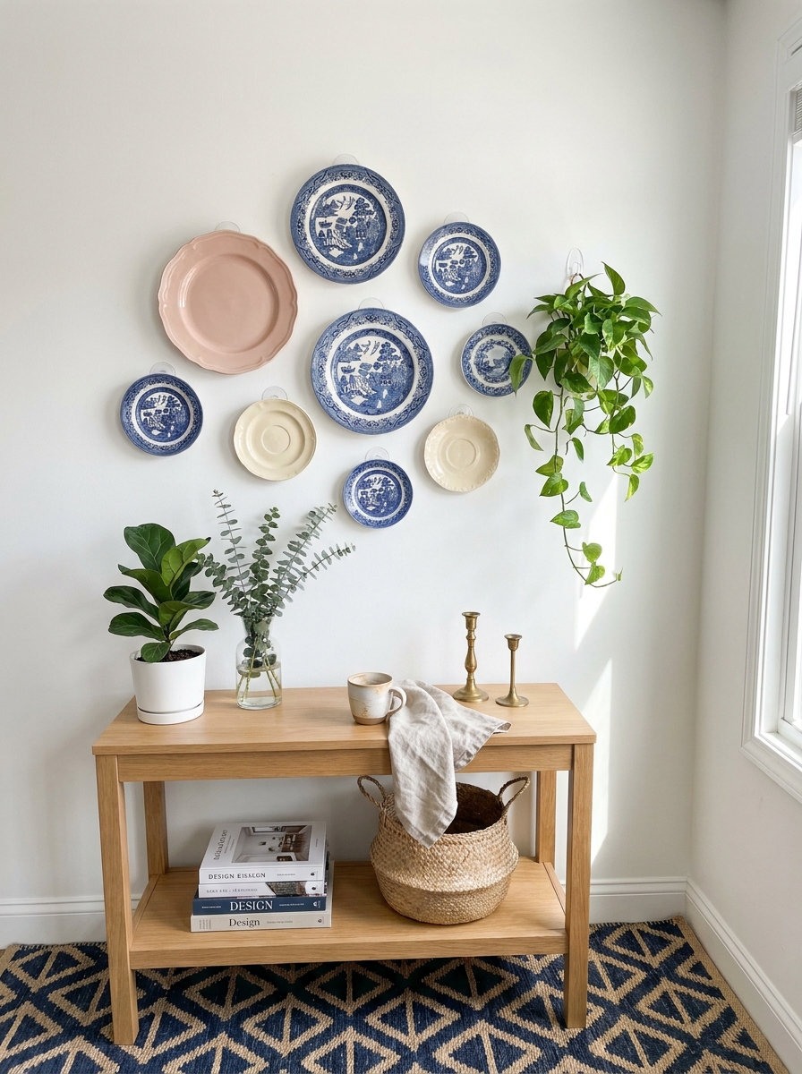 Plate Wall Hangers with Removable Adhesive Discs