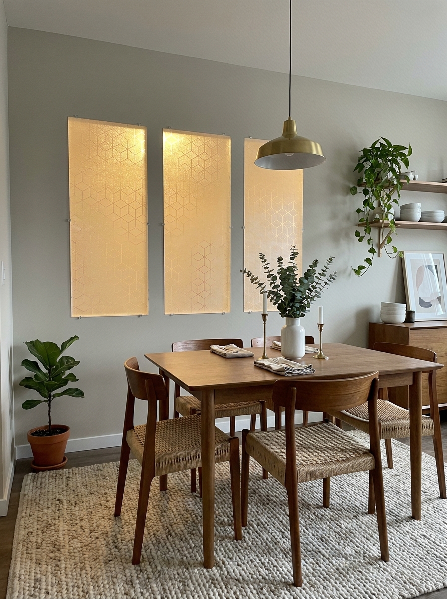 Removable Window Film Used as Artistic Wall Panels