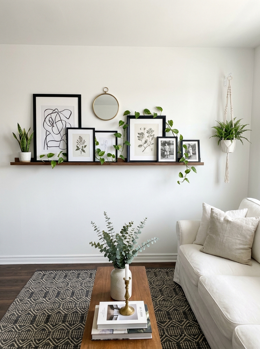 Removable Picture Ledges and Floating Art Displays