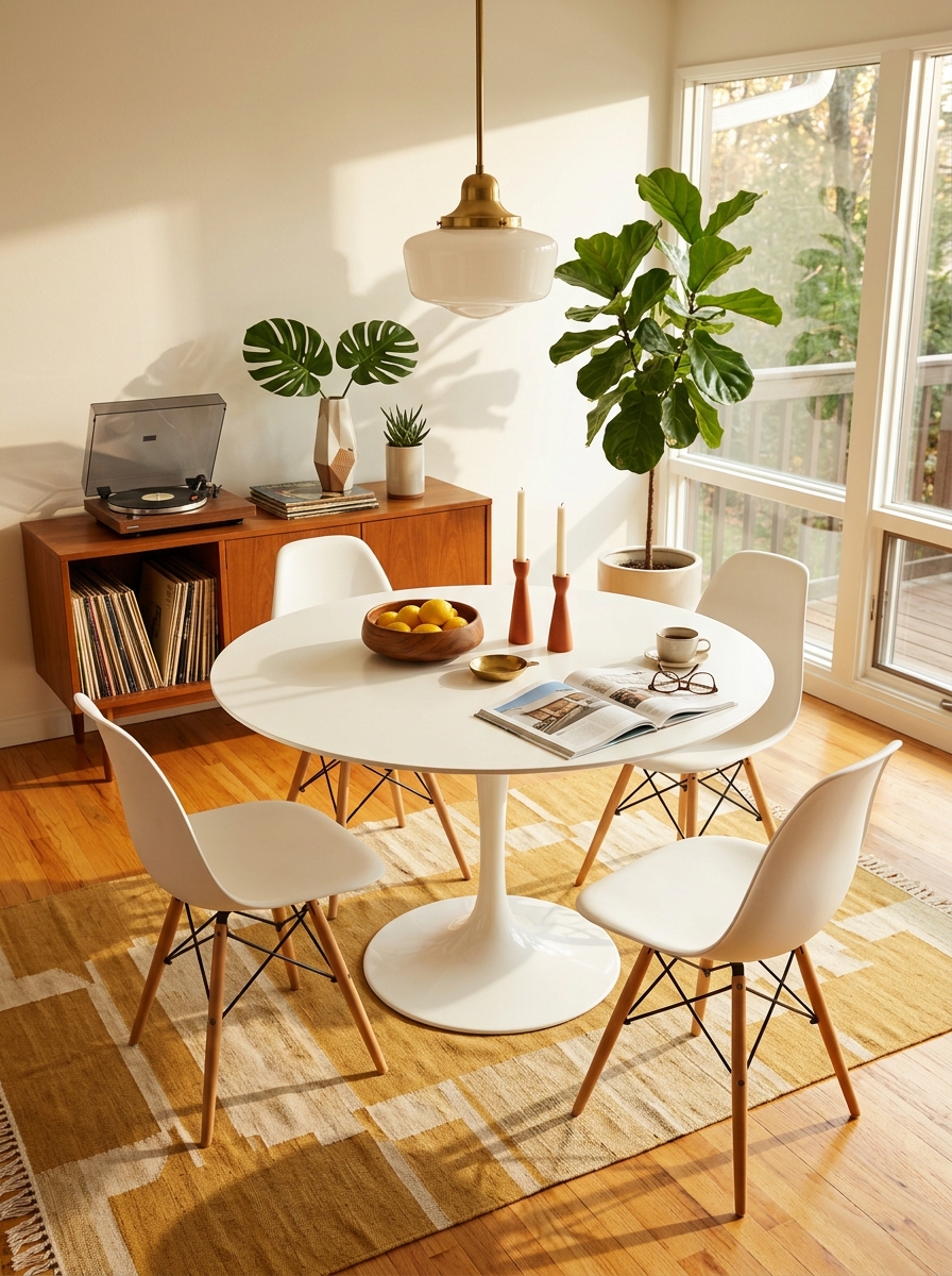 Use a Tulip Table to Anchor Your Dining Space