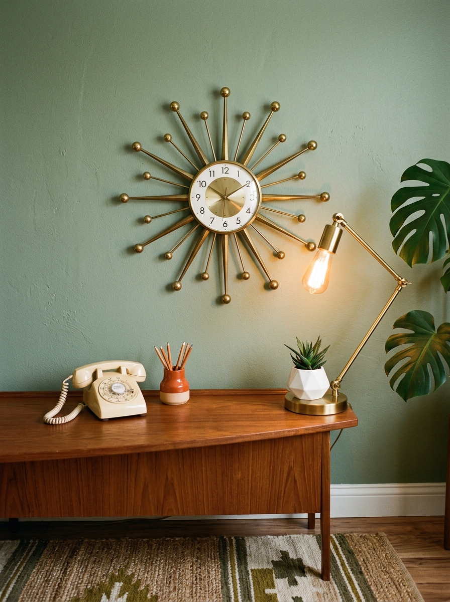 Add a Starburst Clock for Instant Retro Charm