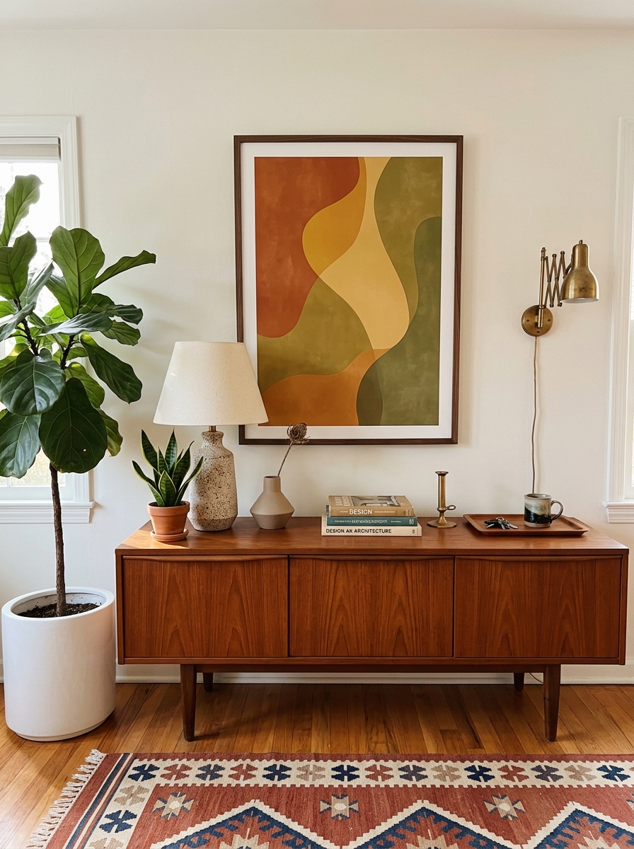 Hang Abstract Art with Bold, Simple Frames