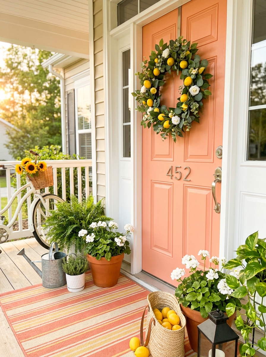 Coral Door Sweetness with Lemon Grove Vibes