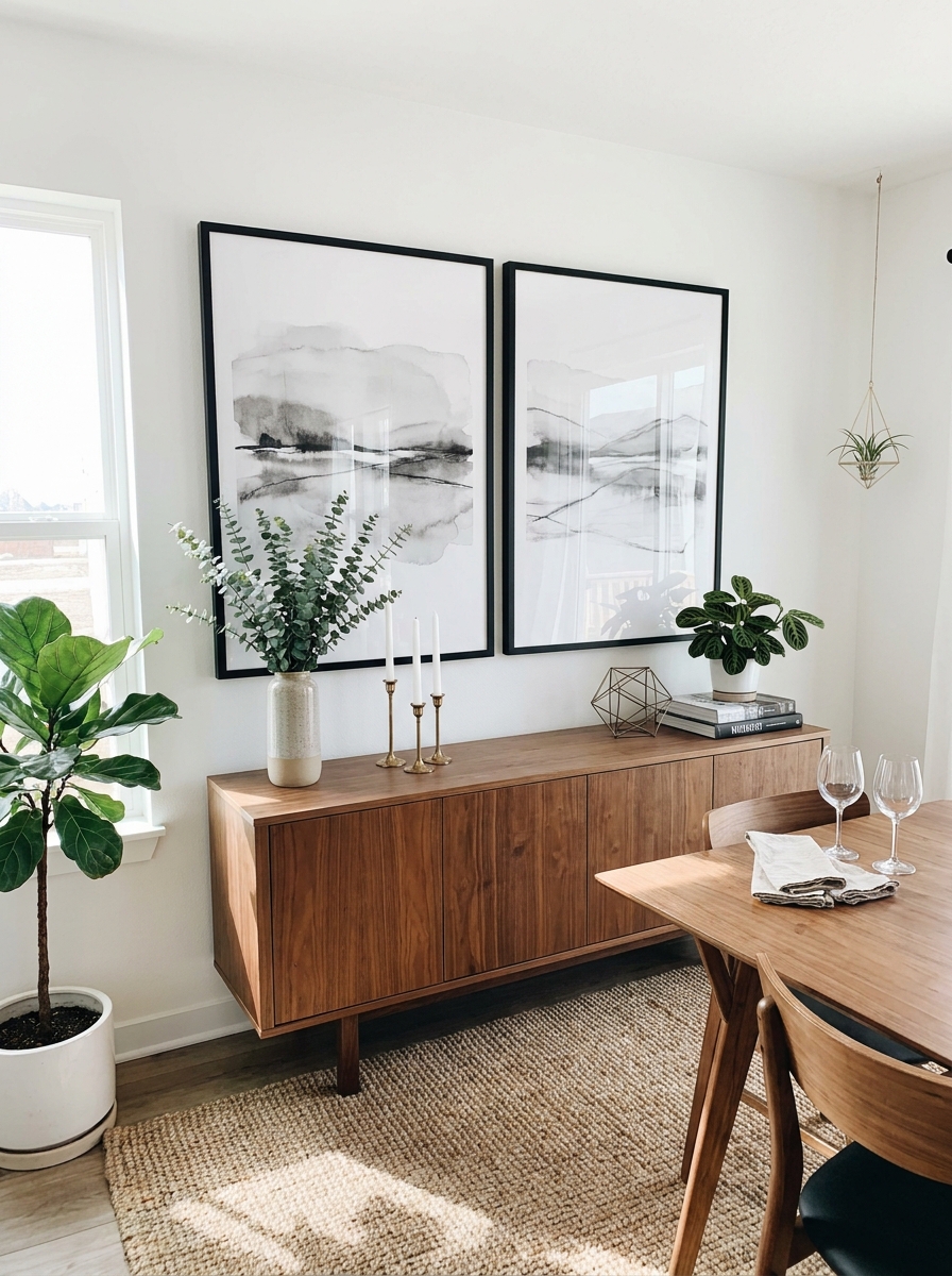 Dramatic Oversized Framed Photograph or Art Print Diptych
