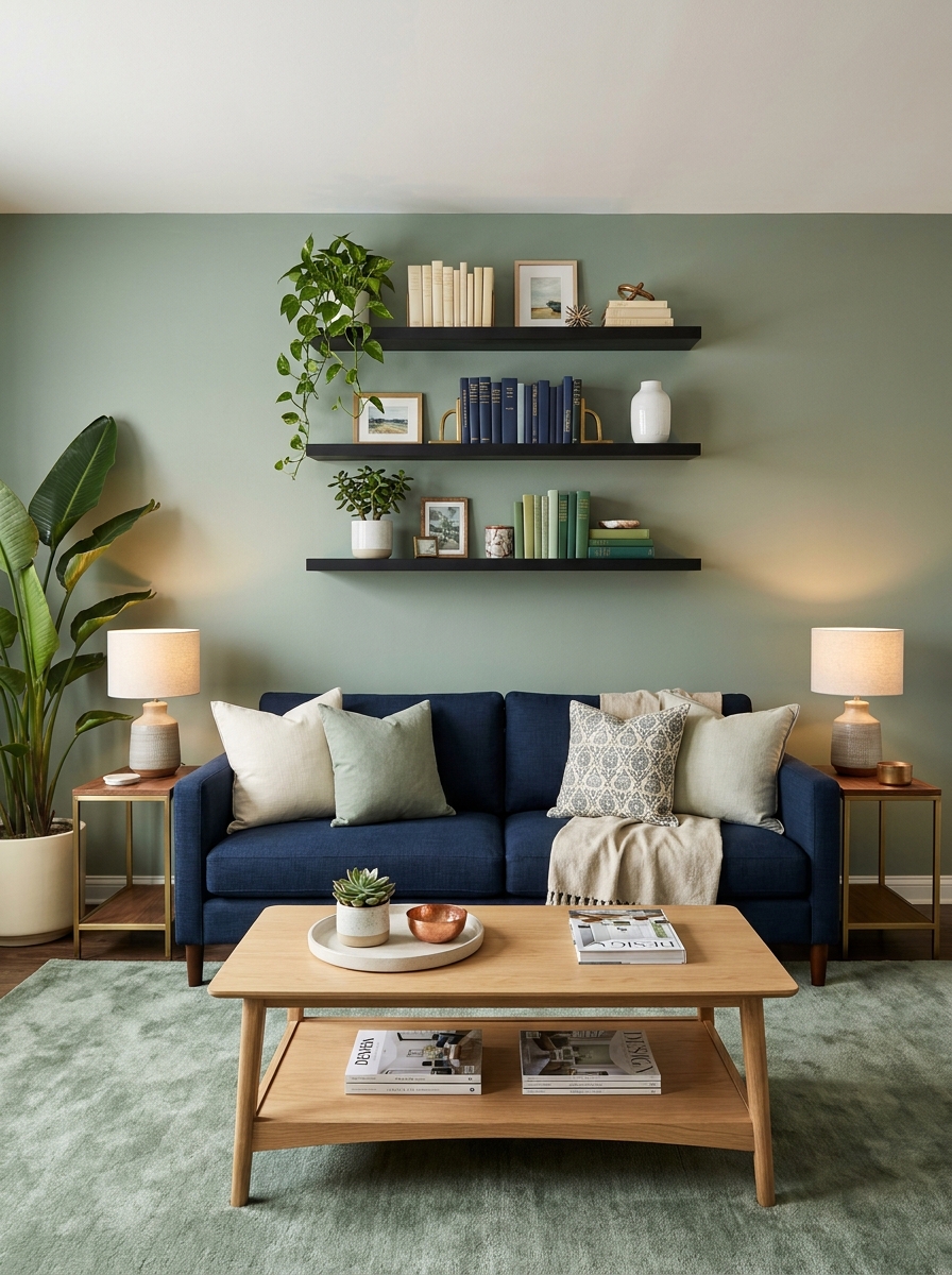 The Curated Book Shelf Wall Display