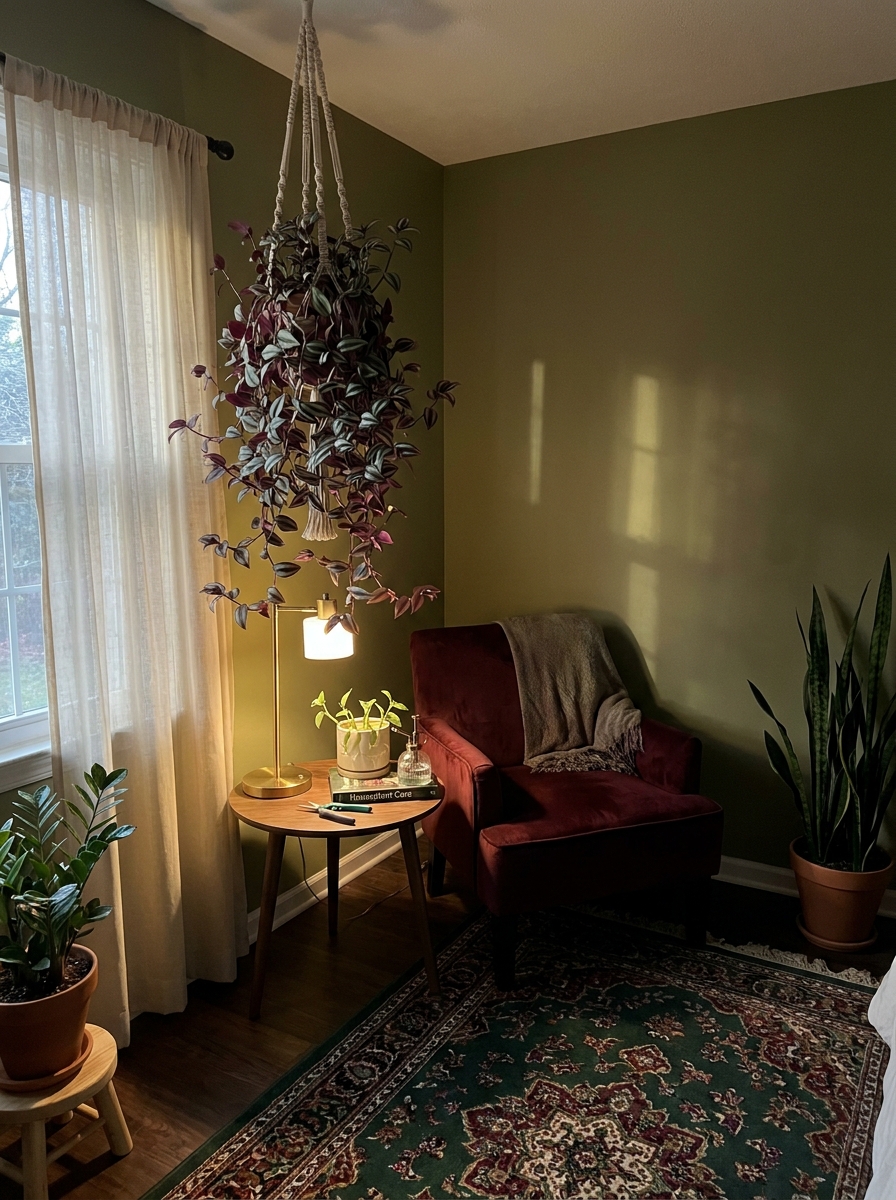 Tradescantia Zebrina (Wandering Jew): The Purple Trailing Drama