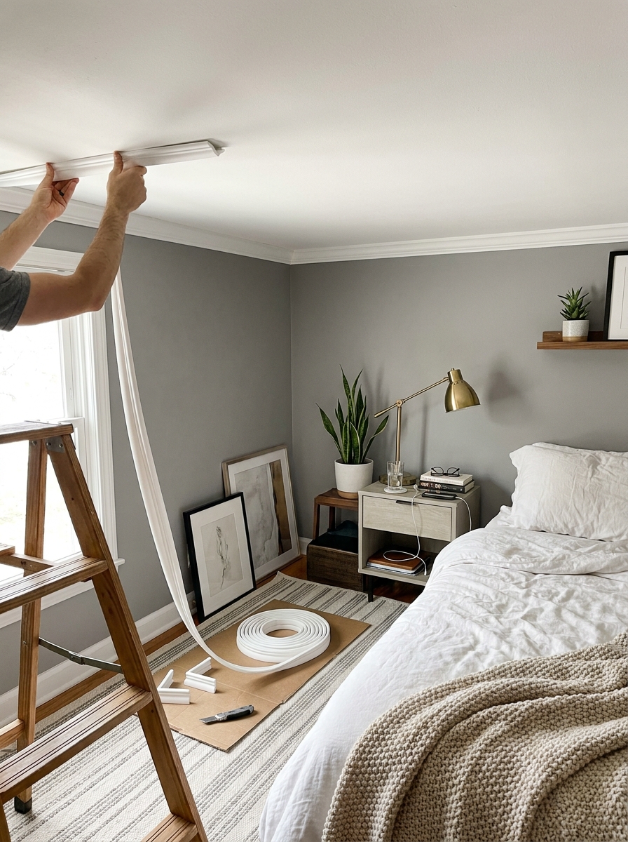 Adhesive Crown Molding for High-End Vibes