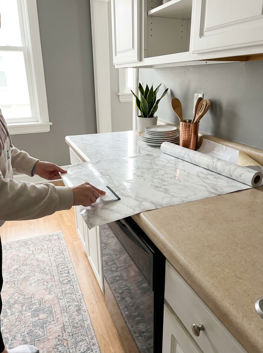 Marble Contact Paper for Instant Counter Luxury