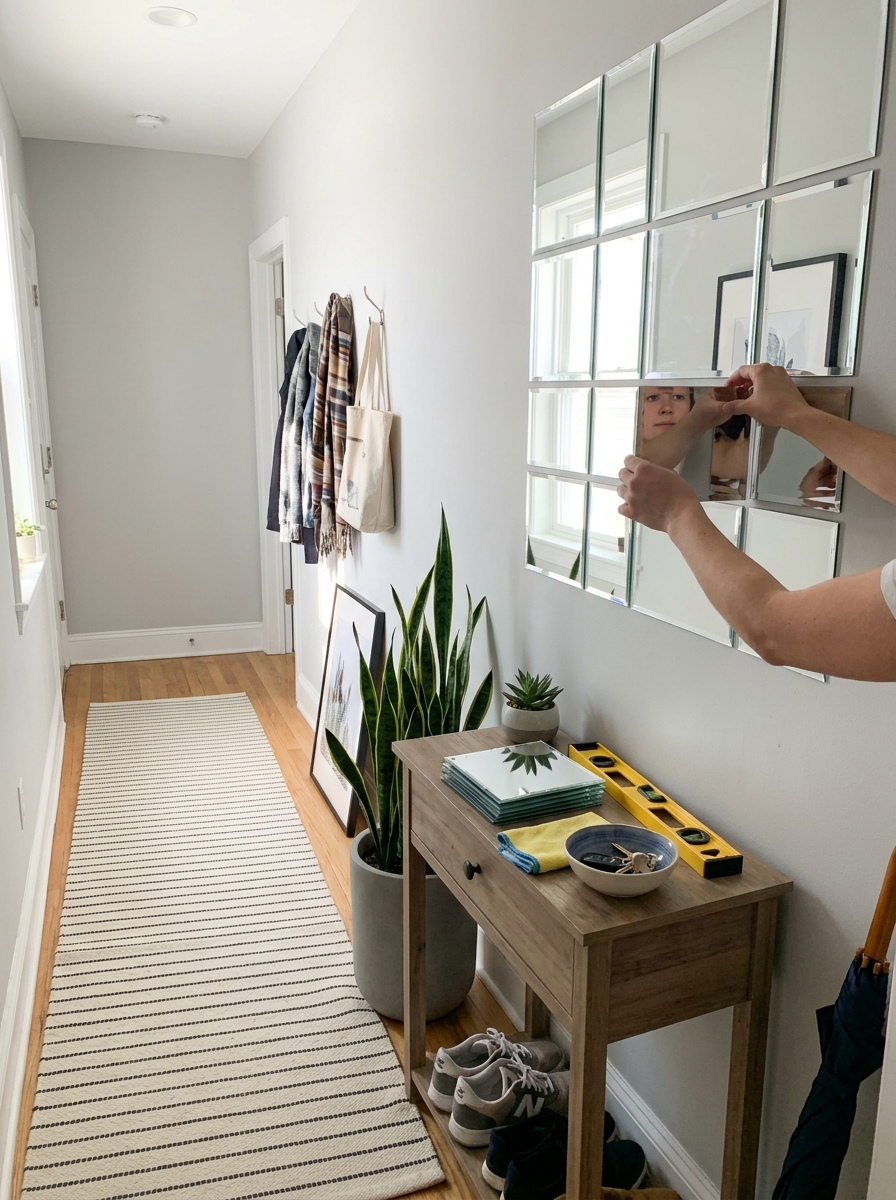 Mirror Tiles to Expand Tiny Spaces