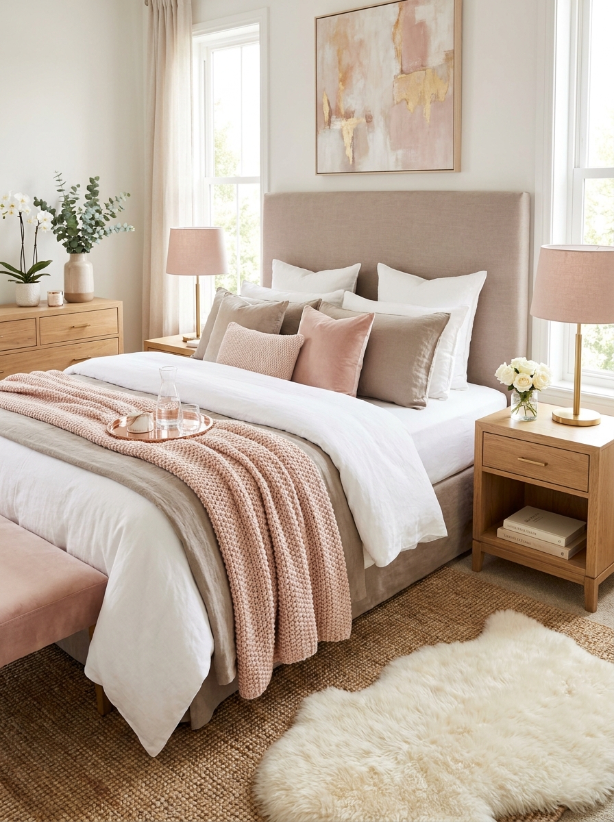 Add Texture Through Layered Throws and Coverlets
