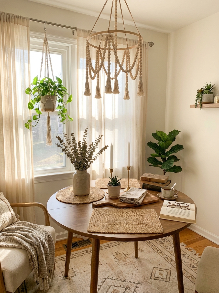 Beaded Garland Tassel Chandelier