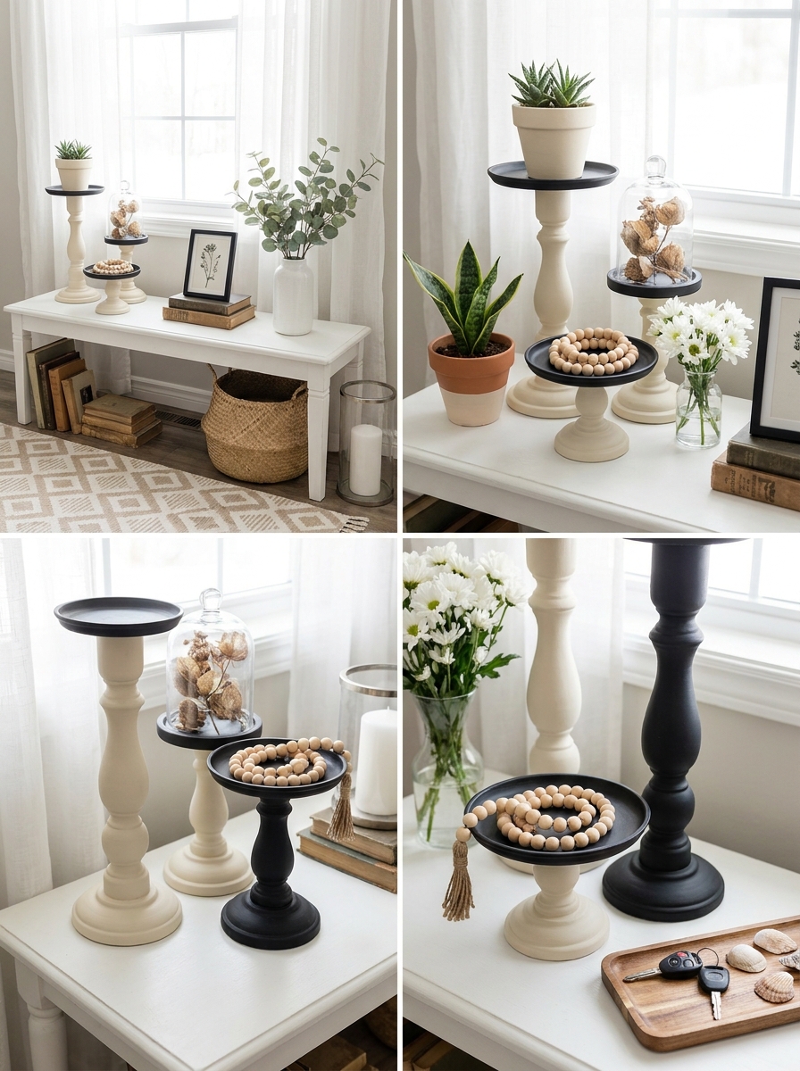 Candlestick Pedestal Display Stands