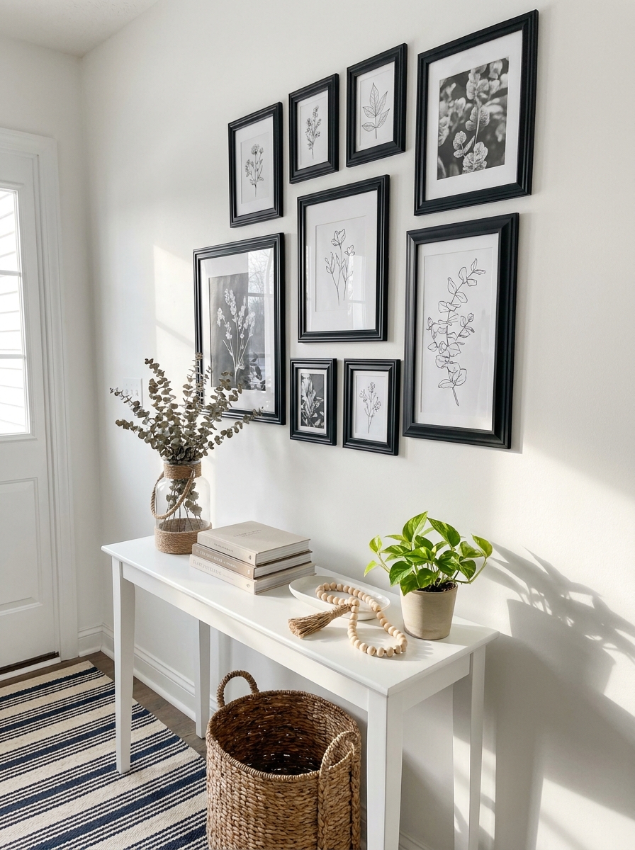 Dollar Store Picture Frame Gallery Wall