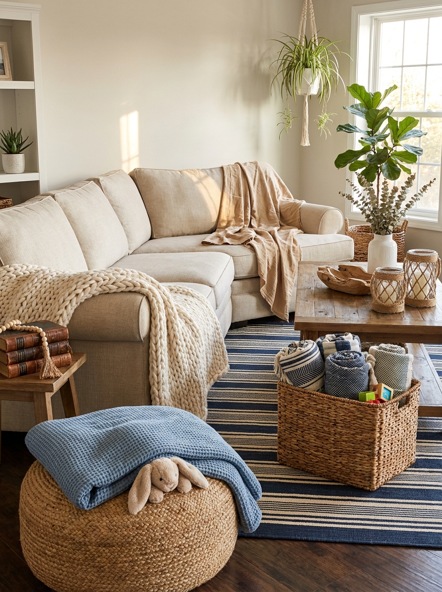 Machine-Washable Throw Blankets in Every Corner