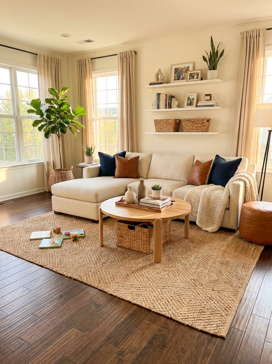 Dark Hardwood Floors That Make Crumbs Disappear