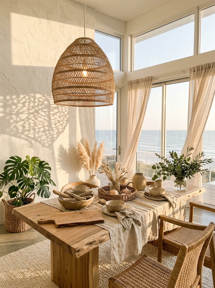 Woven Pendant Lights That Cast Beautiful Shadows